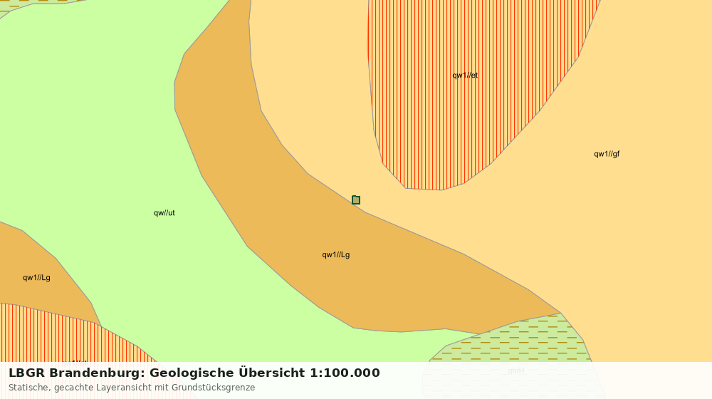 Statische Kartenansicht: LBGR Brandenburg: Geologische Übersicht 1:100.000