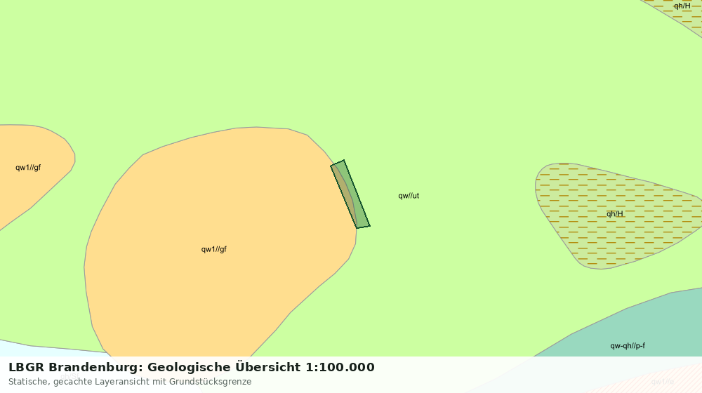 Statische Kartenansicht: LBGR Brandenburg: Geologische Übersicht 1:100.000