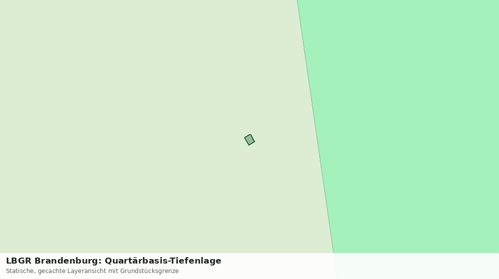 Statische Kartenansicht: LBGR Brandenburg: Quartärbasis-Tiefenlage