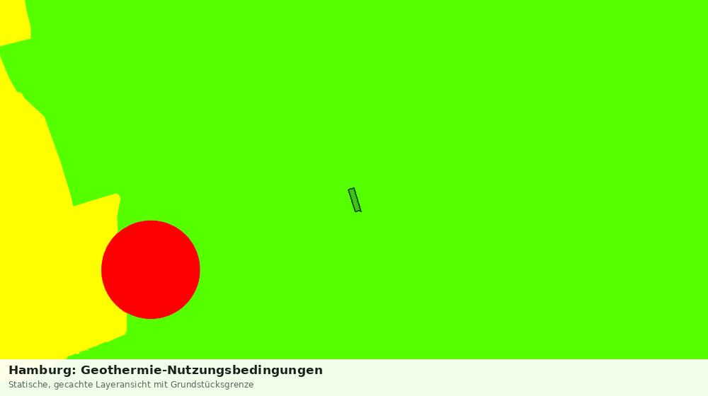 Statische Kartenansicht: Hamburg: Geothermie-Nutzungsbedingungen
