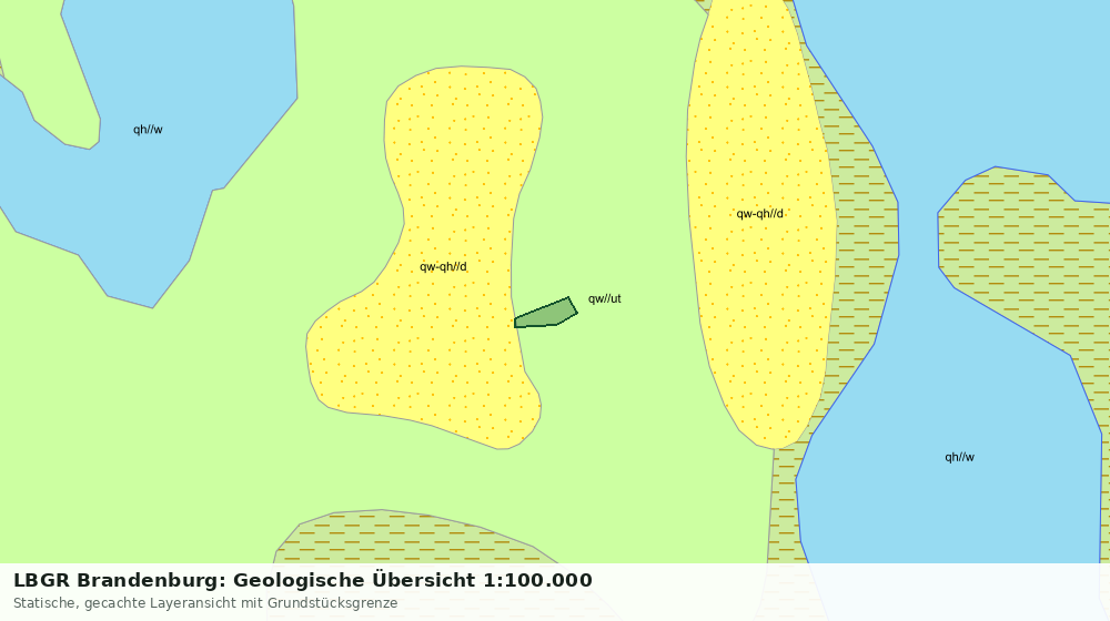 Statische Kartenansicht: LBGR Brandenburg: Geologische Übersicht 1:100.000