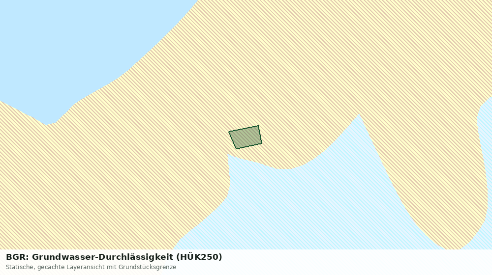 Statische Kartenansicht: BGR: Grundwasser-Durchlässigkeit (HÜK250)