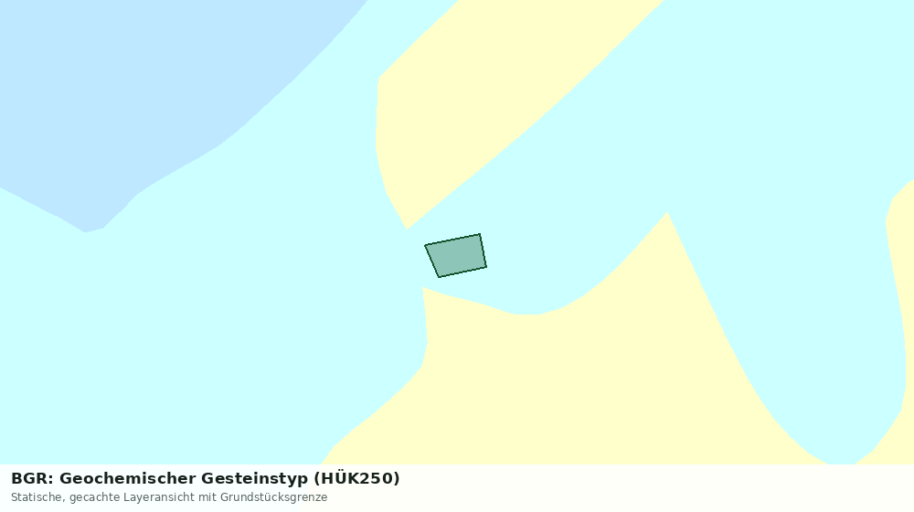 Statische Kartenansicht: BGR: Geochemischer Gesteinstyp (HÜK250)