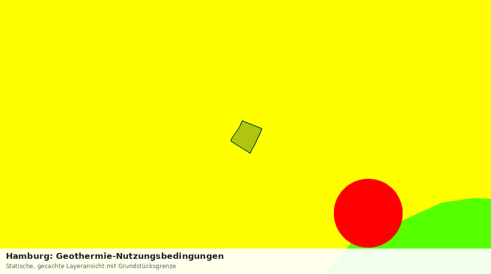 Statische Kartenansicht: Hamburg: Geothermie-Nutzungsbedingungen