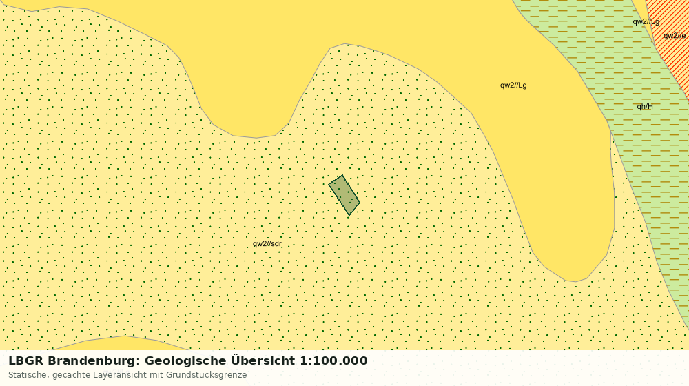 Statische Kartenansicht: LBGR Brandenburg: Geologische Übersicht 1:100.000