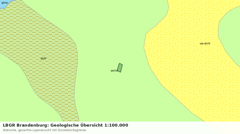 Statische Kartenansicht: LBGR Brandenburg: Geologische Übersicht 1:100.000