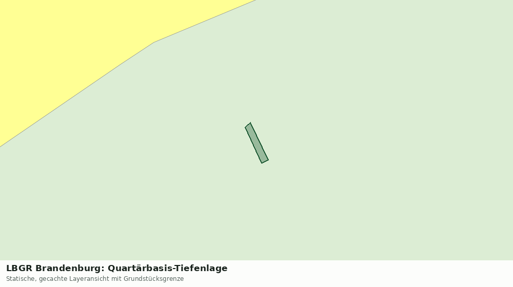 Statische Kartenansicht: LBGR Brandenburg: Quartärbasis-Tiefenlage