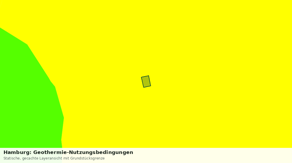 Statische Kartenansicht: Hamburg: Geothermie-Nutzungsbedingungen