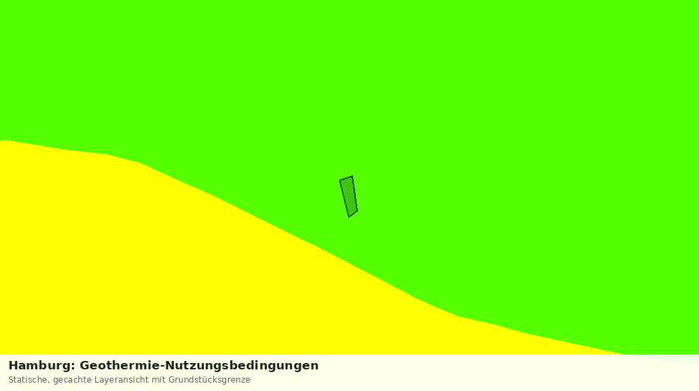 Statische Kartenansicht: Hamburg: Geothermie-Nutzungsbedingungen