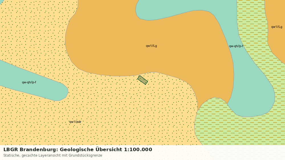 Statische Kartenansicht: LBGR Brandenburg: Geologische Übersicht 1:100.000