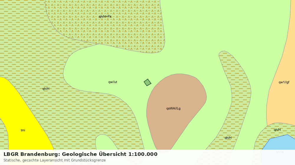 Statische Kartenansicht: LBGR Brandenburg: Geologische Übersicht 1:100.000