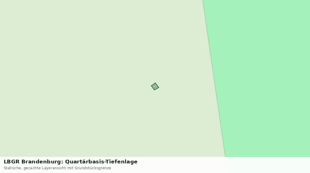 Statische Kartenansicht: LBGR Brandenburg: Quartärbasis-Tiefenlage