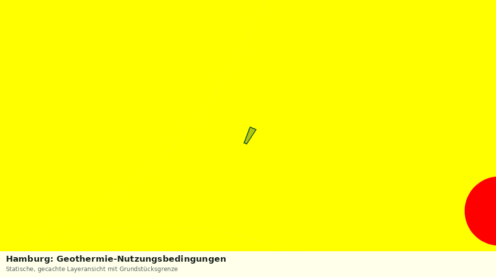 Statische Kartenansicht: Hamburg: Geothermie-Nutzungsbedingungen