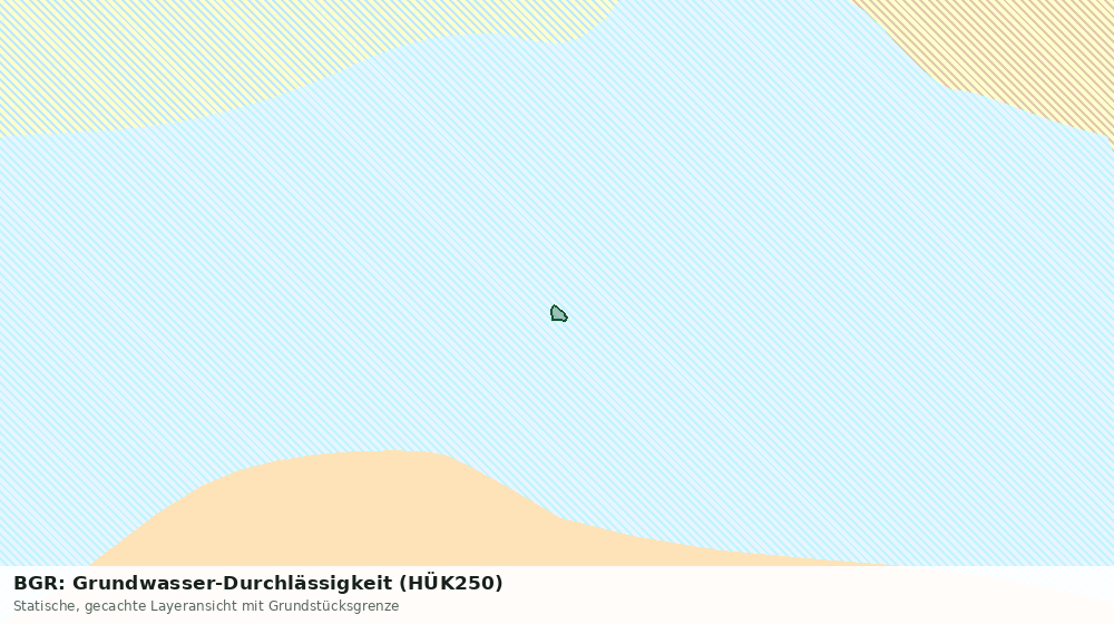 Statische Kartenansicht: BGR: Grundwasser-Durchlässigkeit (HÜK250)