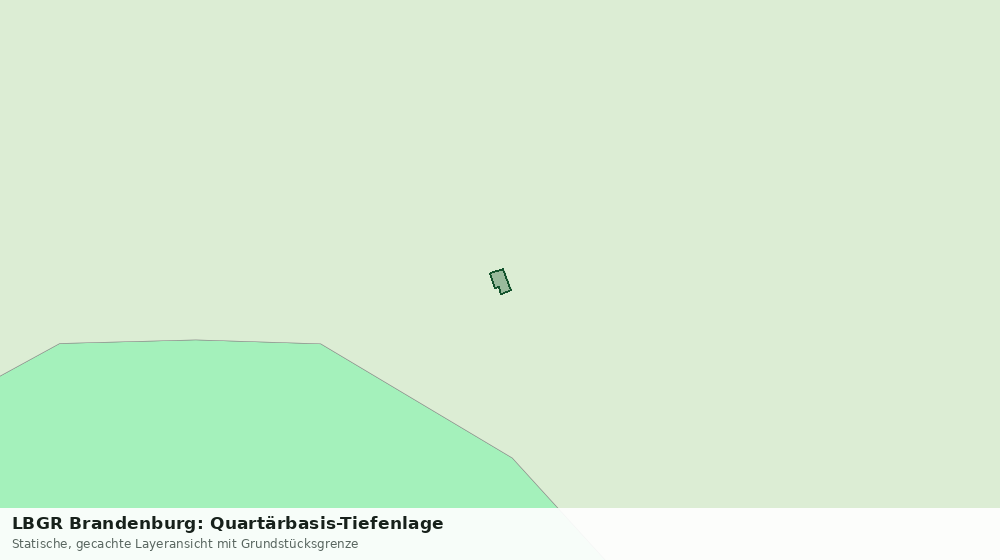 Statische Kartenansicht: LBGR Brandenburg: Quartärbasis-Tiefenlage