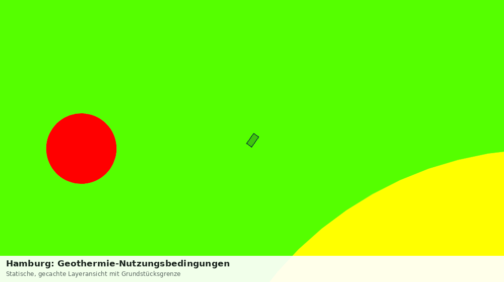 Statische Kartenansicht: Hamburg: Geothermie-Nutzungsbedingungen