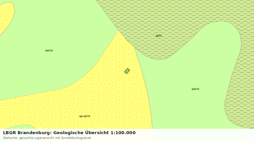 Statische Kartenansicht: LBGR Brandenburg: Geologische Übersicht 1:100.000