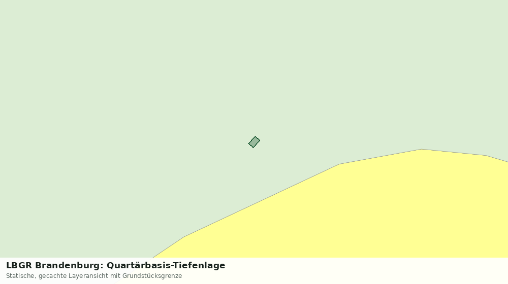 Statische Kartenansicht: LBGR Brandenburg: Quartärbasis-Tiefenlage