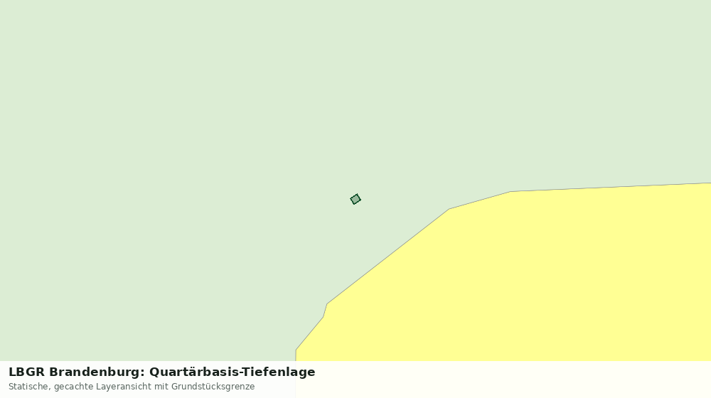 Statische Kartenansicht: LBGR Brandenburg: Quartärbasis-Tiefenlage