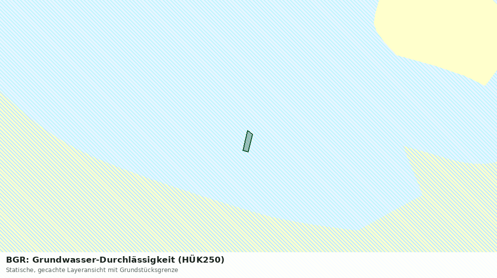 Statische Kartenansicht: BGR: Grundwasser-Durchlässigkeit (HÜK250)