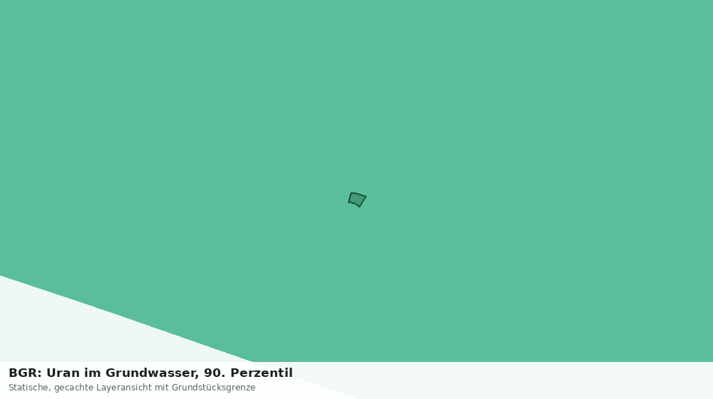 Statische Kartenansicht: BGR: Uran im Grundwasser, 90. Perzentil