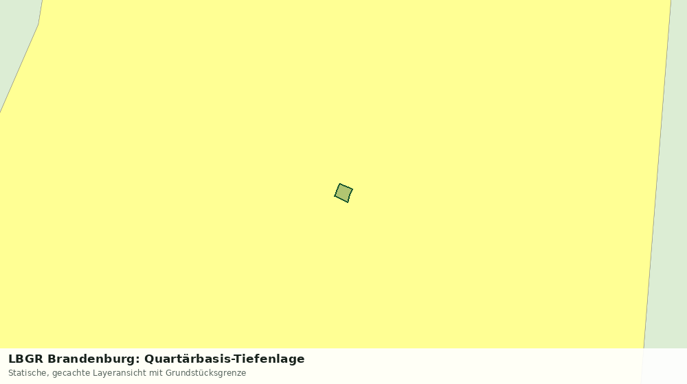 Statische Kartenansicht: LBGR Brandenburg: Quartärbasis-Tiefenlage