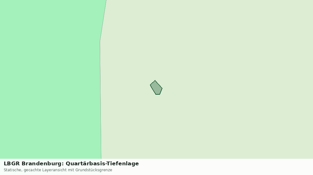 Statische Kartenansicht: LBGR Brandenburg: Quartärbasis-Tiefenlage