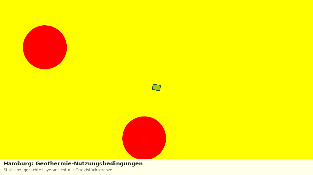 Statische Kartenansicht: Hamburg: Geothermie-Nutzungsbedingungen