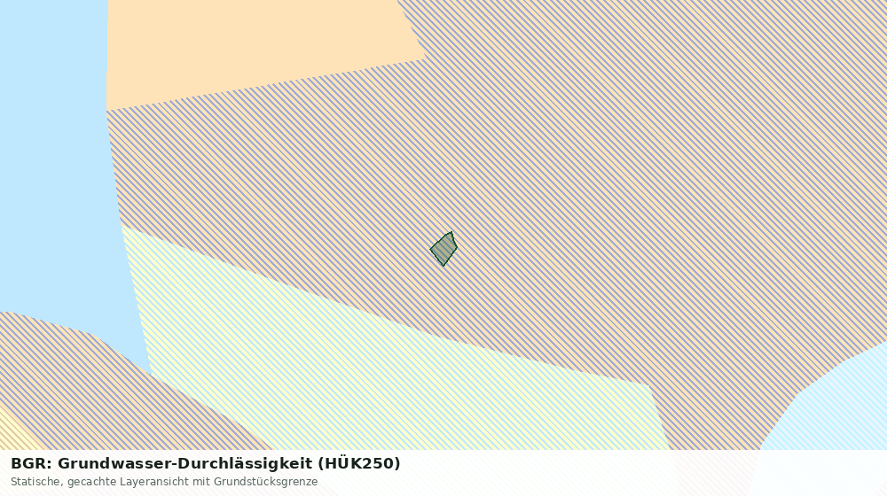 Statische Kartenansicht: BGR: Grundwasser-Durchlässigkeit (HÜK250)