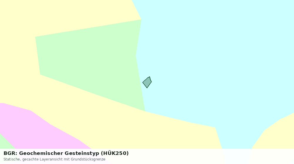 Statische Kartenansicht: BGR: Geochemischer Gesteinstyp (HÜK250)