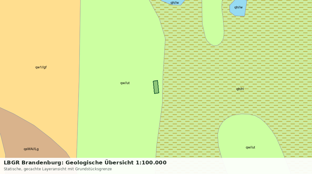 Statische Kartenansicht: LBGR Brandenburg: Geologische Übersicht 1:100.000