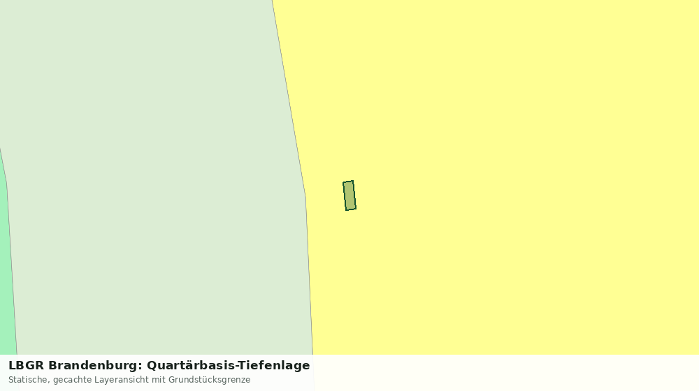 Statische Kartenansicht: LBGR Brandenburg: Quartärbasis-Tiefenlage