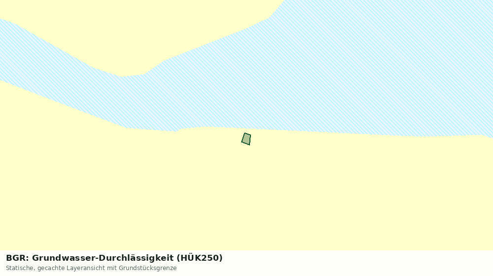 Statische Kartenansicht: BGR: Grundwasser-Durchlässigkeit (HÜK250)