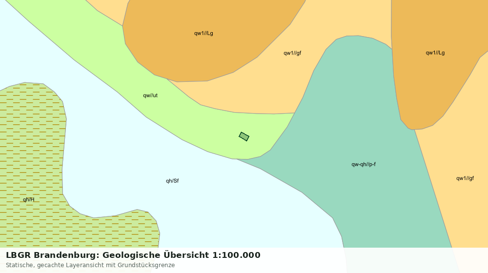 Statische Kartenansicht: LBGR Brandenburg: Geologische Übersicht 1:100.000