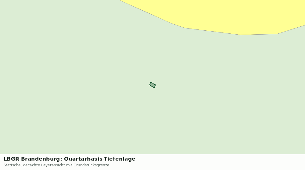 Statische Kartenansicht: LBGR Brandenburg: Quartärbasis-Tiefenlage