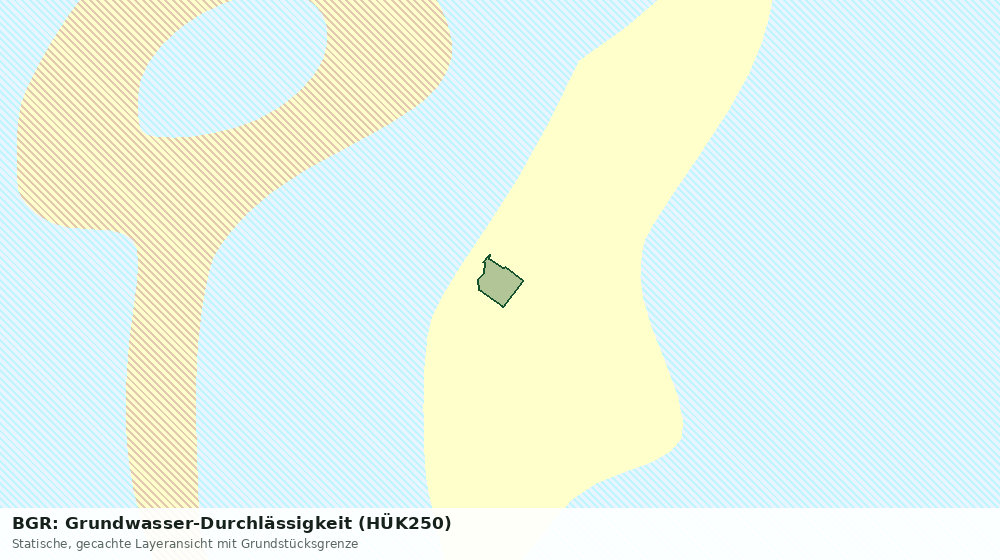 Statische Kartenansicht: BGR: Grundwasser-Durchlässigkeit (HÜK250)