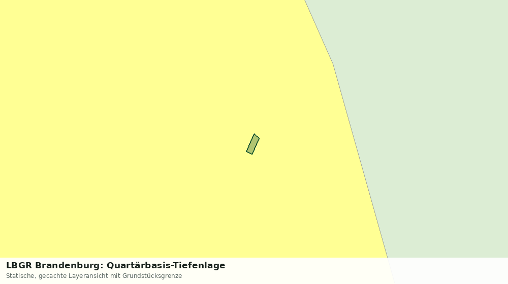 Statische Kartenansicht: LBGR Brandenburg: Quartärbasis-Tiefenlage