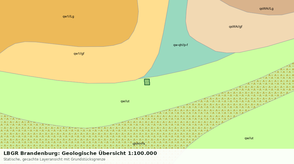 Statische Kartenansicht: LBGR Brandenburg: Geologische Übersicht 1:100.000