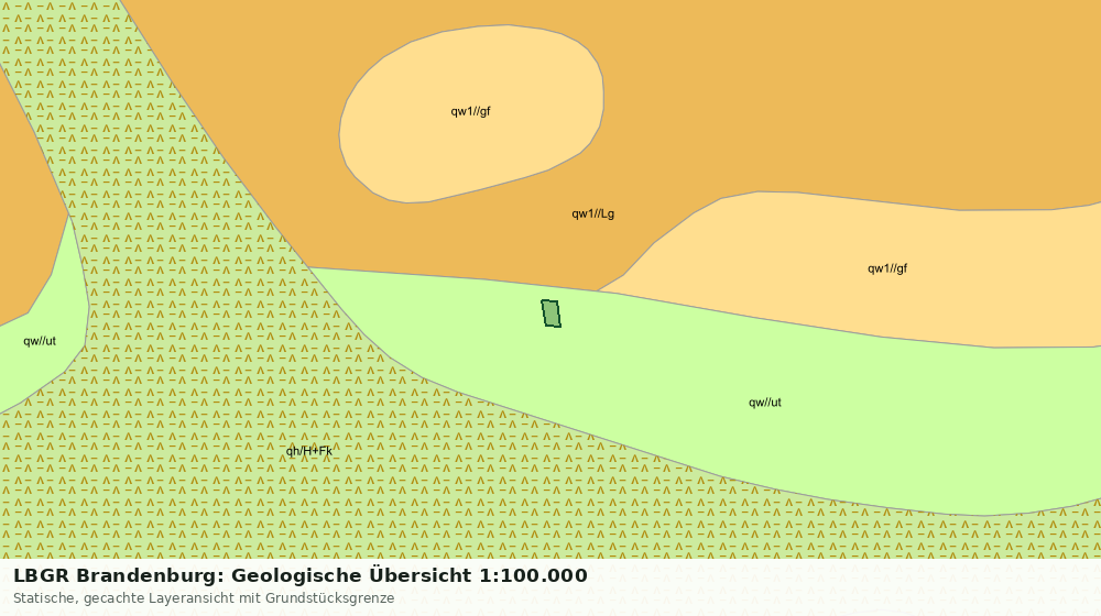 Statische Kartenansicht: LBGR Brandenburg: Geologische Übersicht 1:100.000