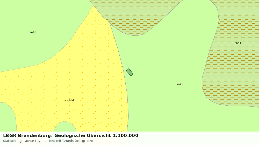 Statische Kartenansicht: LBGR Brandenburg: Geologische Übersicht 1:100.000