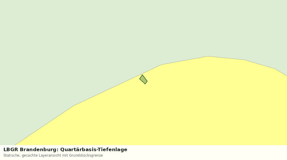 Statische Kartenansicht: LBGR Brandenburg: Quartärbasis-Tiefenlage