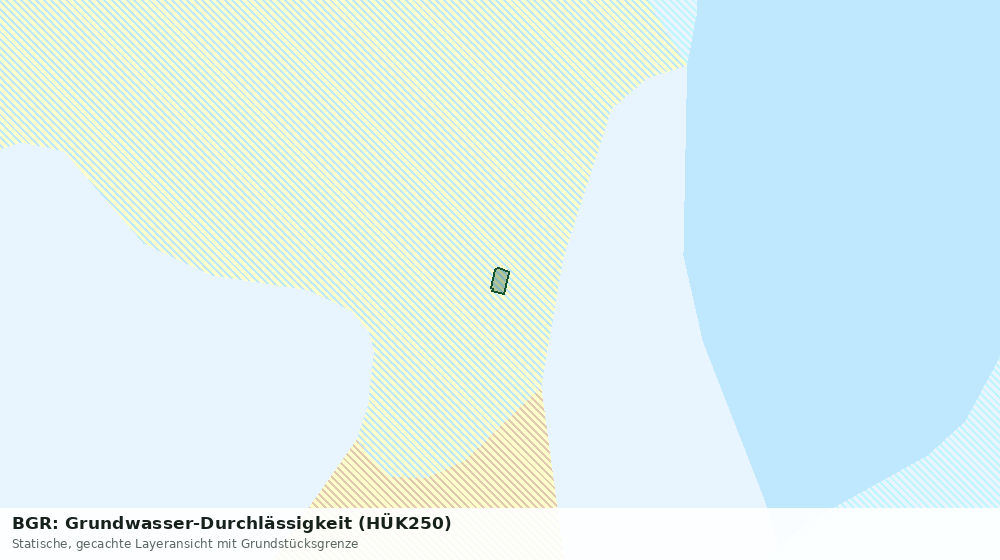 Statische Kartenansicht: BGR: Grundwasser-Durchlässigkeit (HÜK250)
