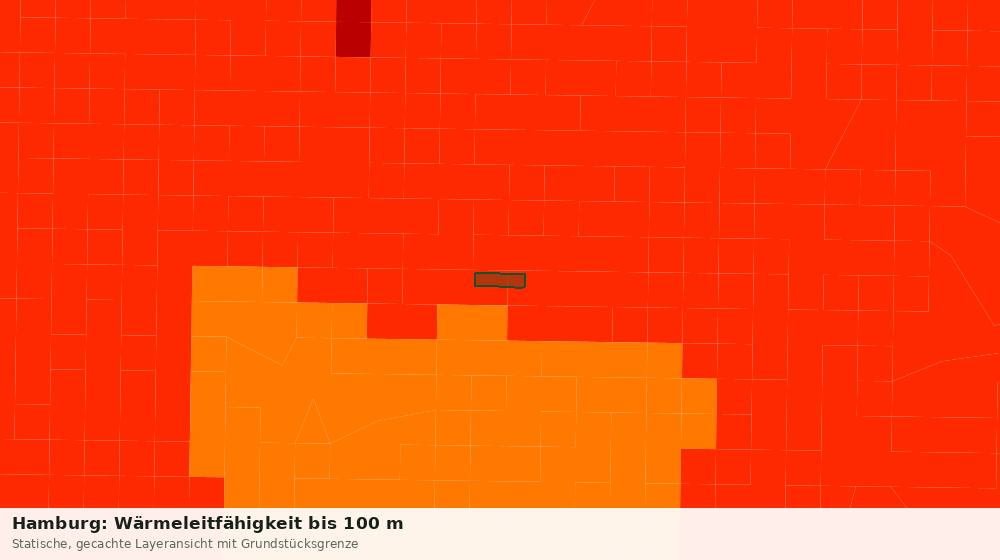 Statische Kartenansicht: Hamburg: Wärmeleitfähigkeit bis 100 m