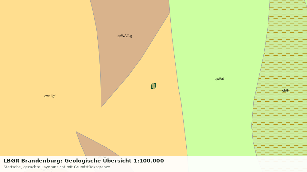Statische Kartenansicht: LBGR Brandenburg: Geologische Übersicht 1:100.000