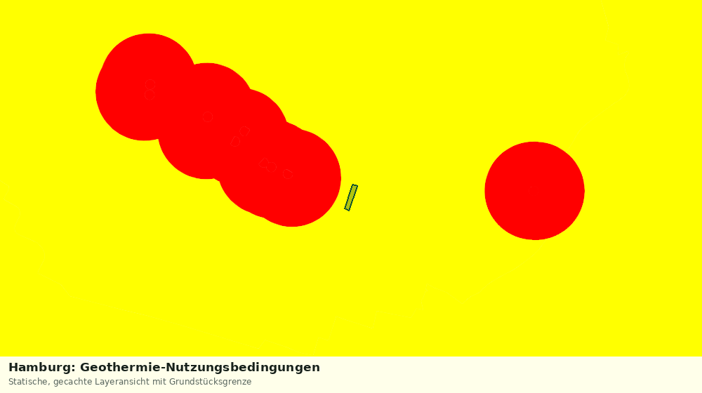 Statische Kartenansicht: Hamburg: Geothermie-Nutzungsbedingungen