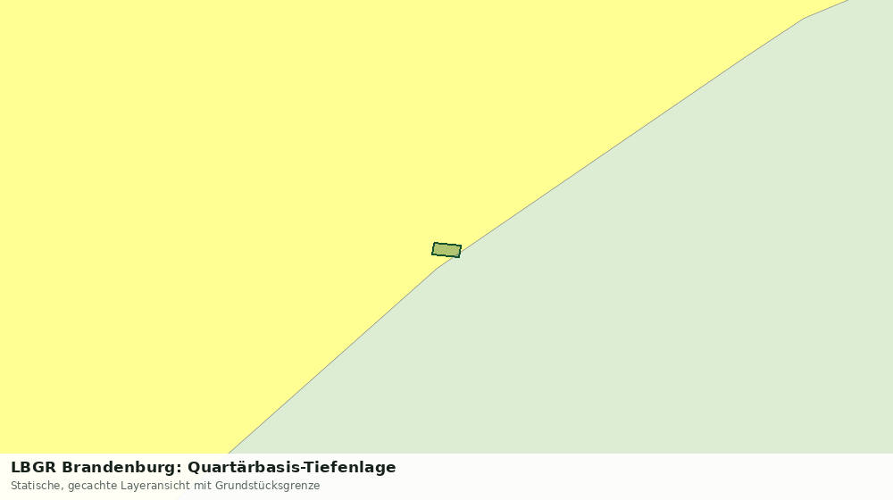 Statische Kartenansicht: LBGR Brandenburg: Quartärbasis-Tiefenlage