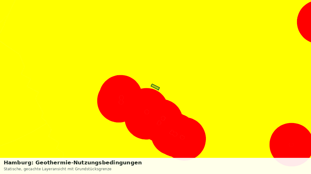 Statische Kartenansicht: Hamburg: Geothermie-Nutzungsbedingungen