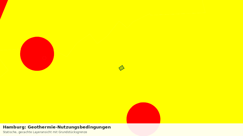 Statische Kartenansicht: Hamburg: Geothermie-Nutzungsbedingungen