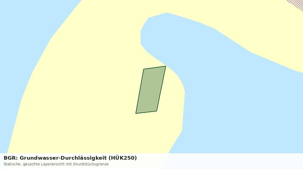 Statische Kartenansicht: BGR: Grundwasser-Durchlässigkeit (HÜK250)