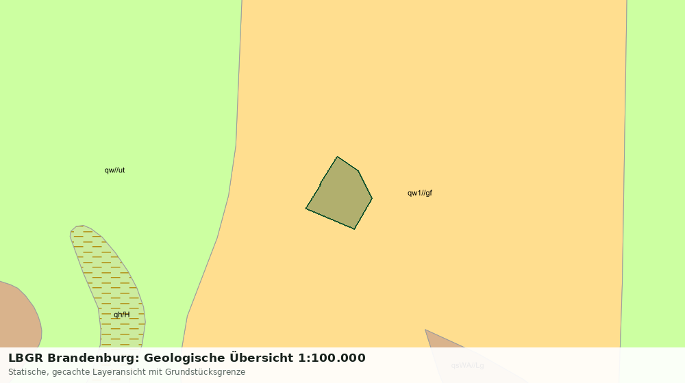 Statische Kartenansicht: LBGR Brandenburg: Geologische Übersicht 1:100.000